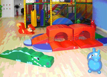 La sala per feste dei bambini di Tutti in Festa.