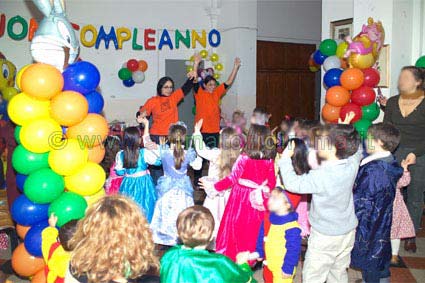 Animatori per feste per bambini a Roma.