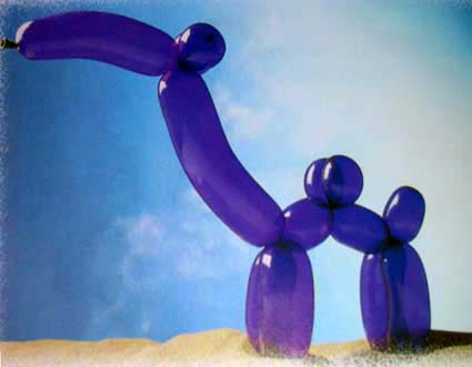 Sculture di palloncini per le feste dei bambini.